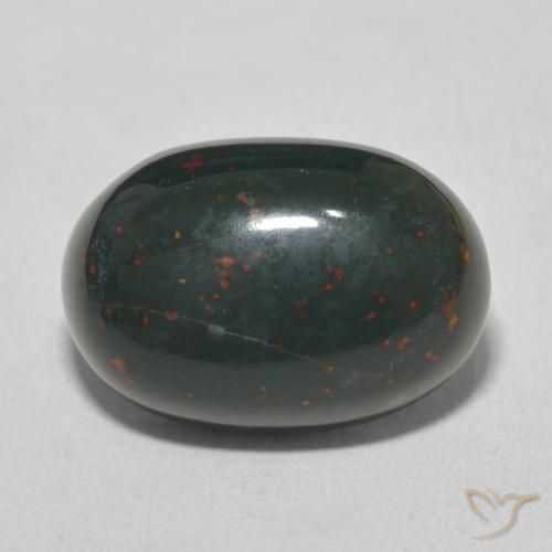 9.32ct Natural Verde floresta Pedra de Sangue, oval, Opaco