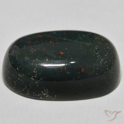Pedra de Sangue Verde floresta Natural 39.29ct, oval, Opaco