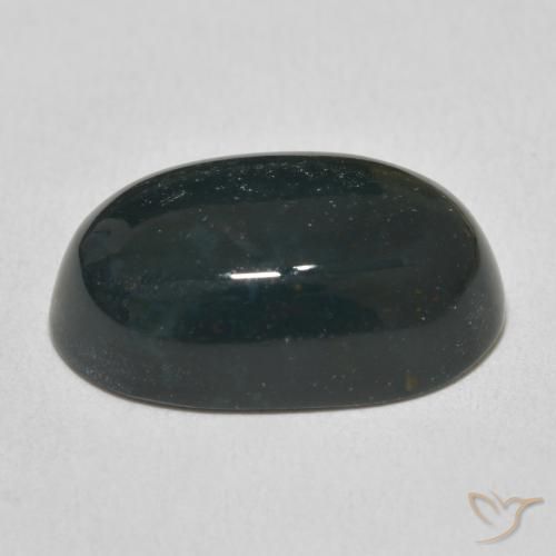 Pedra de Sangue Verde floresta Natural 15.71ct, oval, Opaco