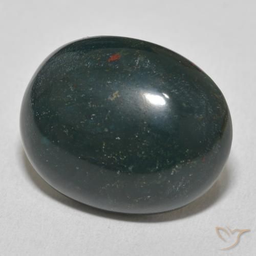 Pedra de Sangue Verde Multicolor Natural 15.20ct, oval, Opaco