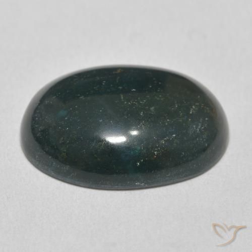Pedra de Sangue Verde Multicolor Natural 15.20ct, oval, Opaco