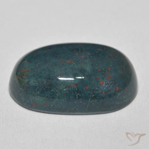 Pedra de Sangue Verde Multicolor Natural 20.93ct, oval, Opaco