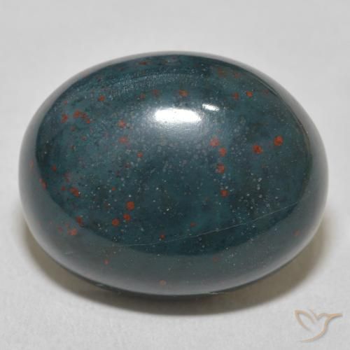 20.63ct Natural Verde Multicolor Pedra de Sangue, oval, Opaco