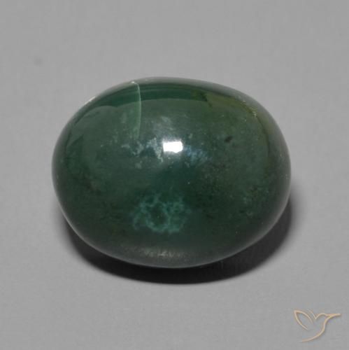 6.71ct Natural Verde Terroso Pedra de Sangue, oval, Opaco