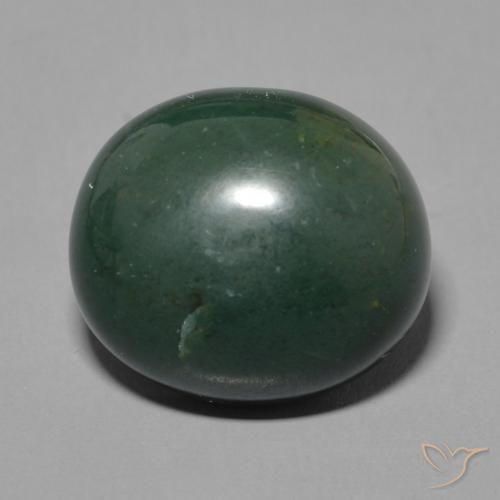 7.92ct Natural verde escuro Pedra de Sangue, oval, Opaco