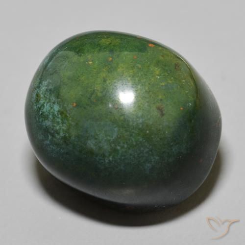 Pedra de Sangue Verde médio Natural 47.84ct, oval, Opaco