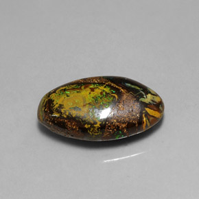 Opala boulder multicolorido natural 11,02ct, forma extravagante, opaco