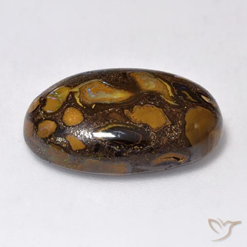 Opala de Pedra Multicolorido Natural 13.14ct, oval, Opaco