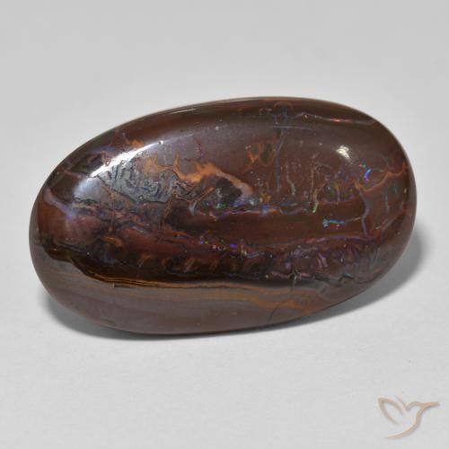 Opala de Pedra Multicolorido Natural 20.92ct, oval, Opaco