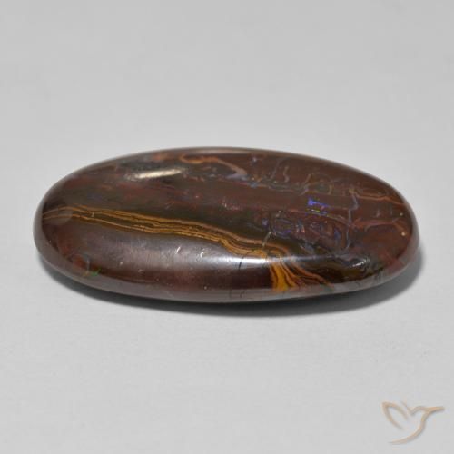 Opala de Pedra Multicolorido Natural 20.92ct, oval, Opaco