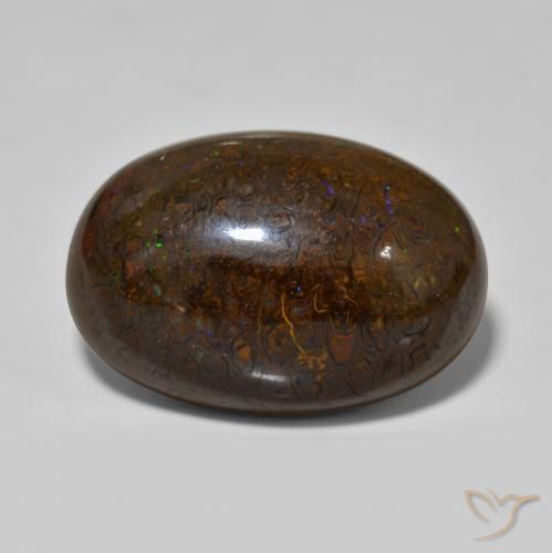 Opala de Pedra Multicolorido Natural 23.34ct, oval, Opaco