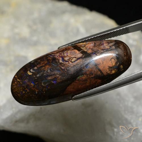 Opala de Pedra Multicolorido Natural 32.39ct, oval, Opaco