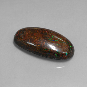 Opala de Pedra Multicolorido Natural 18.55ct, Corte Oval, Opaco