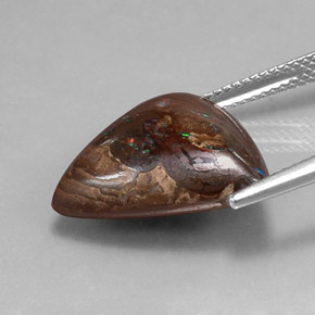 Opala de Pedra Multicolorido Natural 13.66ct, Trilhão, Opaco