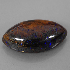 Opala de Pedra Multicolorido Natural 13.61ct, Marquesa, Opaco
