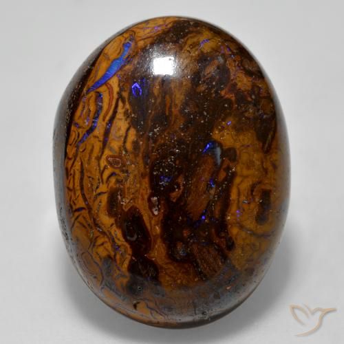 22.67ct Natural Multicolorido Opala de Pedra, oval, Opaco