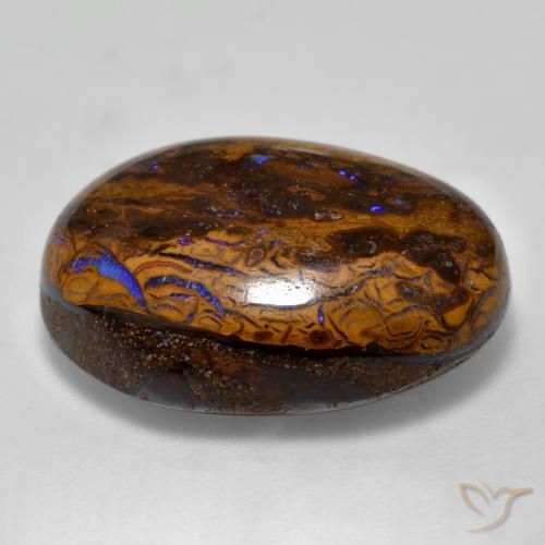 Opala de Pedra Multicolorido Natural 22.67ct, oval, Opaco