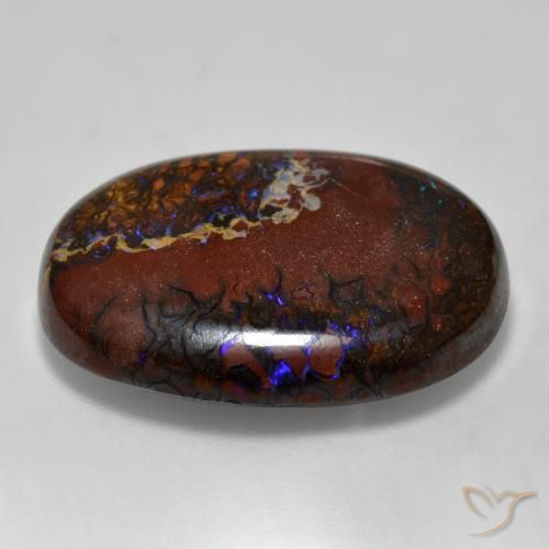 Opala de Pedra Multicolorido Natural 22.54ct, oval, Opaco