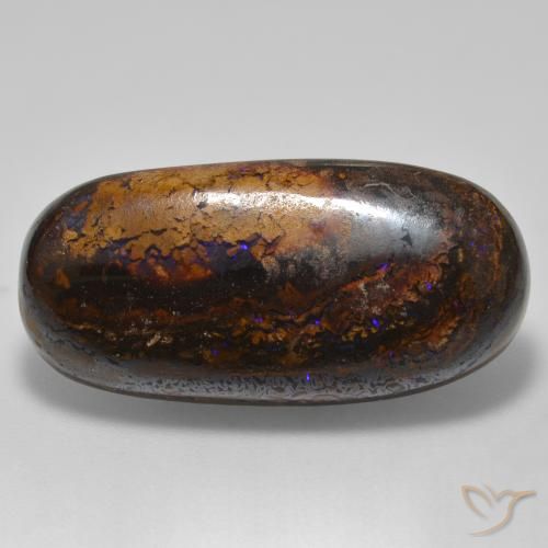21.32ct Natural Multicolorido Opala de Pedra, oval, Opaco