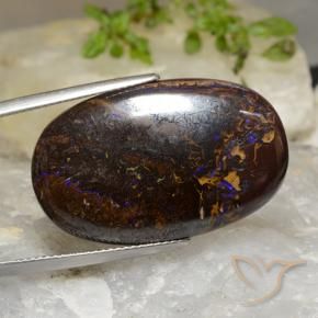 Opala de Pedra Multicolorido Natural 36.09ct, oval, Opaco
