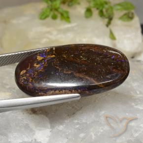 Opala de Pedra Multicolorido Natural 36.09ct, oval, Opaco