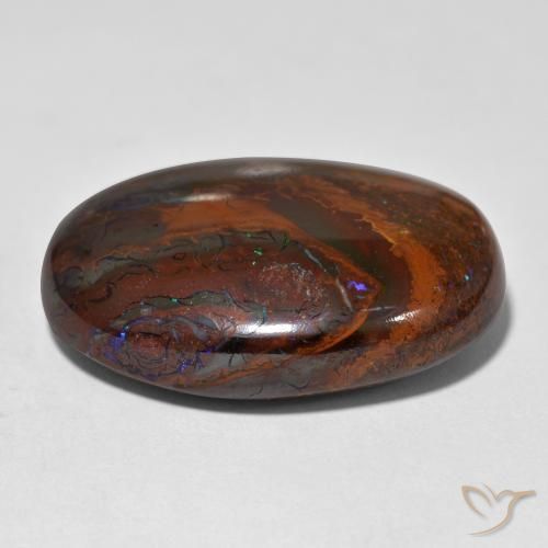Opala de Pedra Multicolorido Natural 42.73ct, oval, Opaco