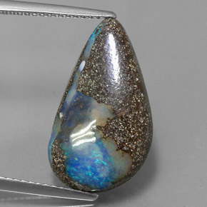 Opala de Pedra Multicolorido Natural 8.45ct, Forma extravagante, Opaco