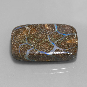 Opala de Pedra Multicolorido Natural 22.37ct, Almofada cortada, Opaco