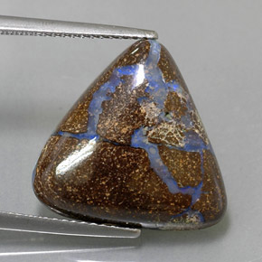 Opala de Pedra Multicolorido Natural 9.77ct, Trilhão, Opaco