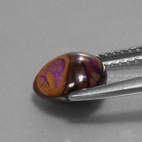 Opala de Pedra Multicolorido Natural 2.05ct, Formato de pêra, Opaco