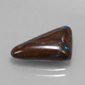 Opala boulder multicolorido natural 5,10ct, forma extravagante, opaco