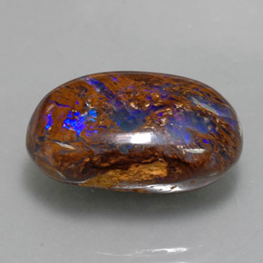 Opala boulder multicolorido natural 13,12ct, forma extravagante, opaco