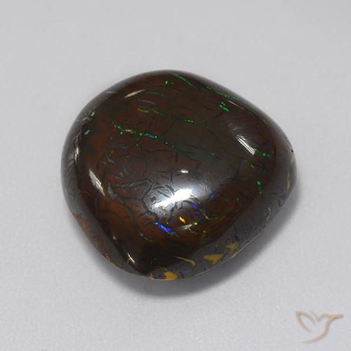 Opala de Pedra Multicolorido Natural 13.21ct, Chique, Opaco