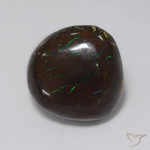 Opala de Pedra Multicolorido Natural 13.21ct, Chique, Opaco