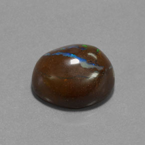 Opala boulder multicolorido natural 14,85ct, forma extravagante, opaco