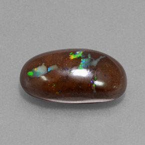 Opala de Pedra Multicolorido Natural 9.75ct, Corte Oval, Opaco