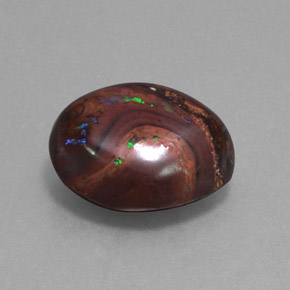 Opala boulder multicolorido natural 13,62ct, forma extravagante, opaco