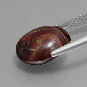 Opala boulder multicolorido natural 13,62ct, forma extravagante, opaco