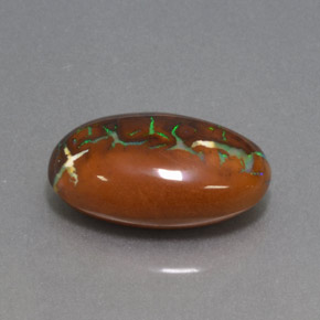 Opala de Pedra Multicolorido Natural 10.87ct, Corte Oval, Opaco