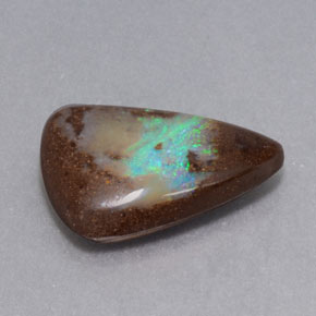 Opala de Pedra Multicolorido Natural 6.39ct, Trilhão, Opaco
