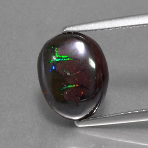 Opala de Pedra Multicolorido Natural 4.60ct, oval, Opaco