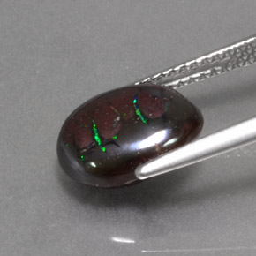 Opala de Pedra Multicolorido Natural 4.60ct, oval, Opaco
