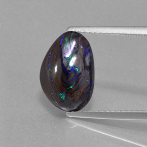 Opala de Pedra Multicolorido Natural 3.56ct, Forma extravagante, Opaco