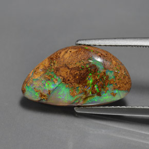 Opala de Pedra Multicolorido Natural 4.85ct, Forma extravagante, Opaco
