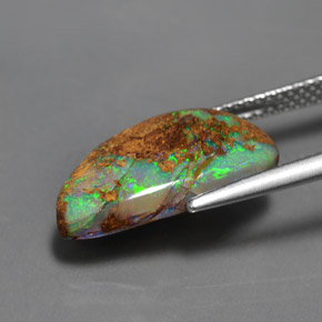 Opala de Pedra Multicolorido Natural 4.85ct, Forma extravagante, Opaco