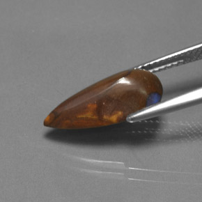 Opala de Pedra Multicolorido Natural 4.00ct, Formato de pêra, Opaco