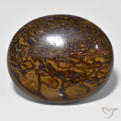 Opala de Pedra Multicolorido Natural 34.16ct, oval, Opaco