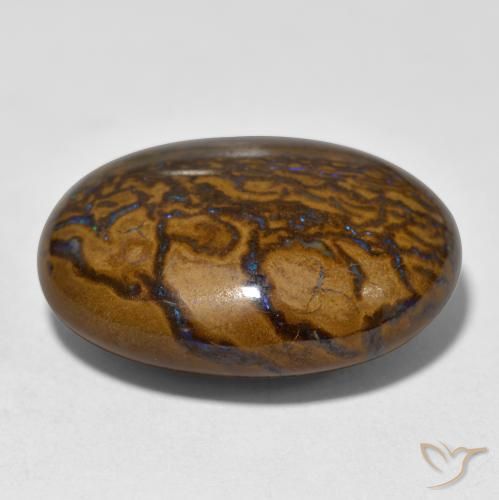 Opala de Pedra Multicolorido Natural 34.16ct, oval, Opaco