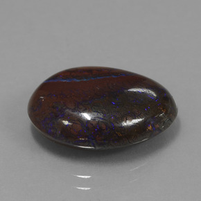 Opala boulder multicolorido natural 11,21ct, forma extravagante, opaco