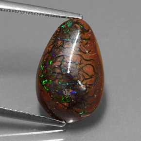 Opala de Pedra Multicolorido Natural 7.10ct, Chique, Opaco